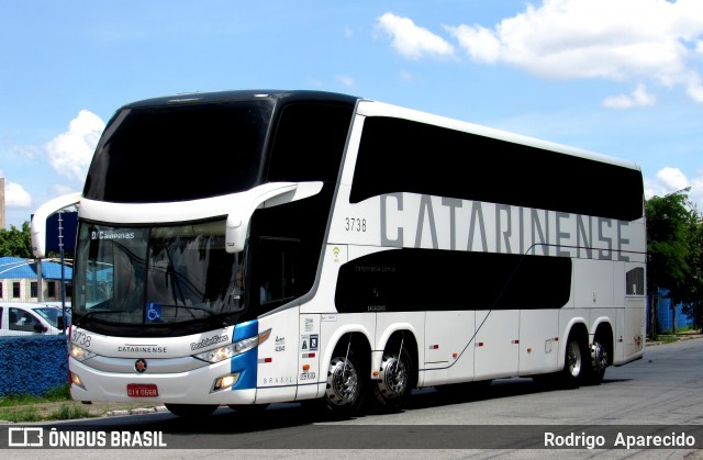 Auto Viação Catarinense 3738 na cidade de São Paulo, São Paulo, Brasil, por Rodrigo  Aparecido. Número da foto: #11887152.