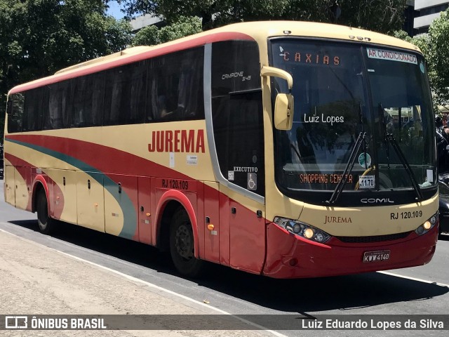 Auto Viação Jurema RJ 120.109 na cidade de Rio de Janeiro, Rio de Janeiro, Brasil, por Luiz Eduardo Lopes da Silva. ID da foto: 11885908.