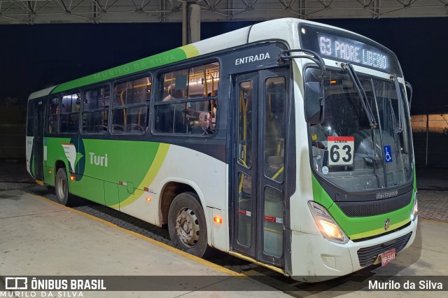 Turi Transportes - Pará de Minas 15112 na cidade de Pará de Minas, Minas Gerais, Brasil, por Murilo da Silva. ID da foto: 11887498.