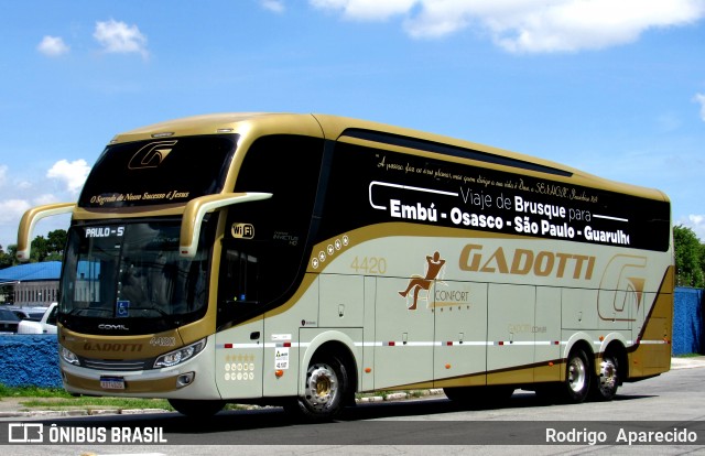 Auto Viação Gadotti 4420 na cidade de São Paulo, São Paulo, Brasil, por Rodrigo  Aparecido. ID da foto: 11886361.