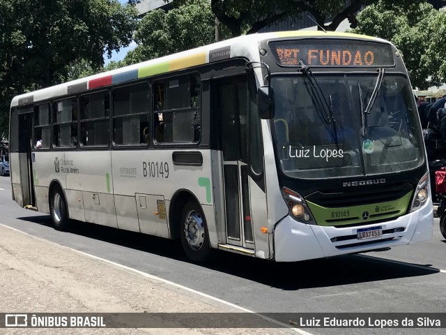 Transportes Paranapuan B10149 na cidade de Rio de Janeiro, Rio de Janeiro, Brasil, por Luiz Eduardo Lopes da Silva. ID da foto: 11885948.