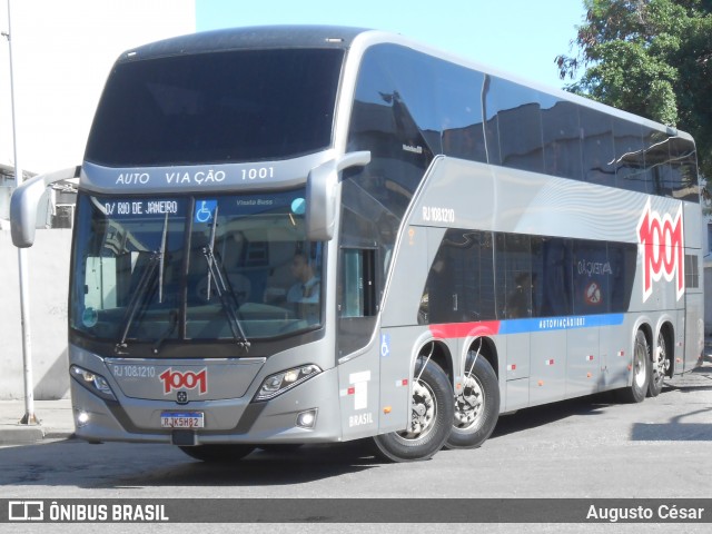 Auto Viação 1001 RJ 108.1210 na cidade de Rio de Janeiro, Rio de Janeiro, Brasil, por Augusto César. ID da foto: 11886351.