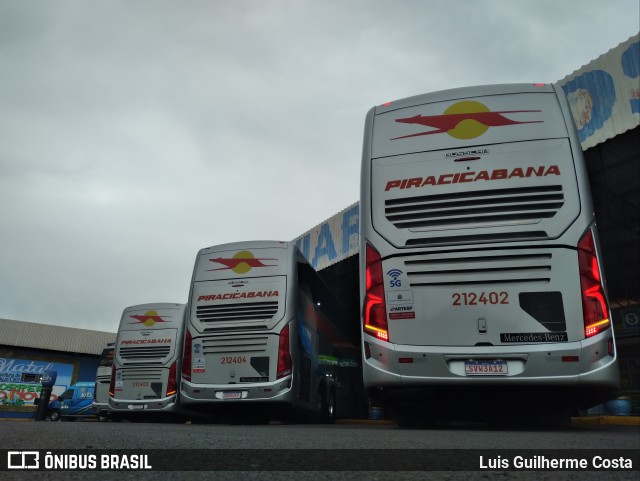 Viação Piracicabana 212402 na cidade de Osvaldo Cruz, São Paulo, Brasil, por Luis Guilherme Costa. Número da foto: #11888038.