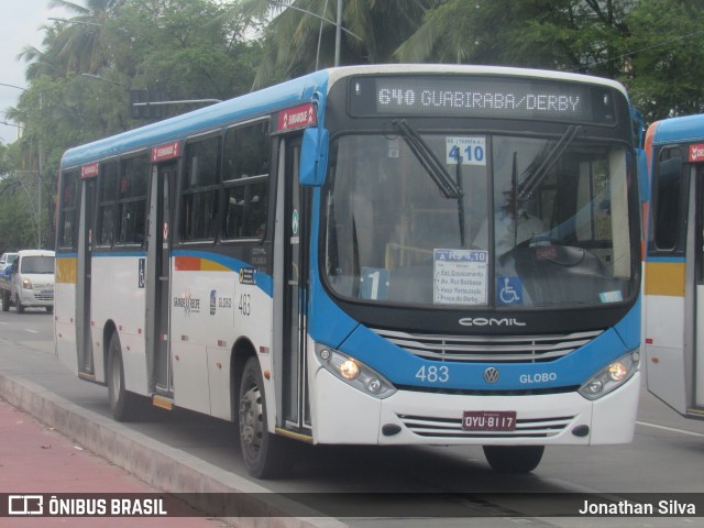 Transportadora Globo 483 na cidade de Recife, Pernambuco, Brasil, por Jonathan Silva. Número da foto: #11886559.
