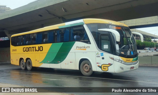 Empresa Gontijo de Transportes 21565 na cidade de Belo Horizonte, Minas Gerais, Brasil, por Paulo Alexandre da Silva. ID da foto: 11887790.