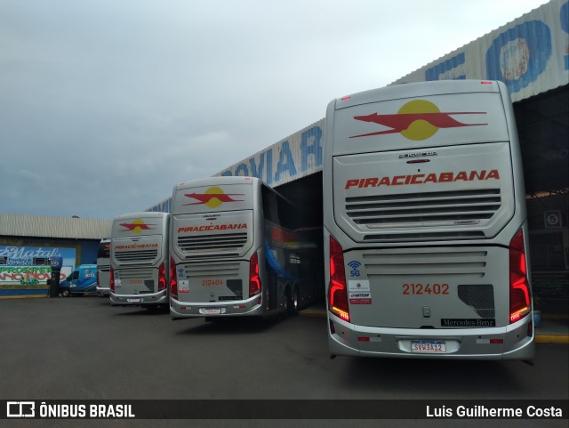 Viação Piracicabana 212402 na cidade de Osvaldo Cruz, São Paulo, Brasil, por Luis Guilherme Costa. Número da foto: #11888030.