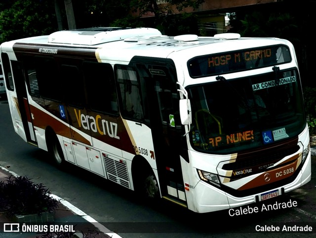 Auto Ônibus Vera Cruz DC 5.038 na cidade de Duque de Caxias, Rio de Janeiro, Brasil, por Calebe Andrade. ID da foto: 11886985.