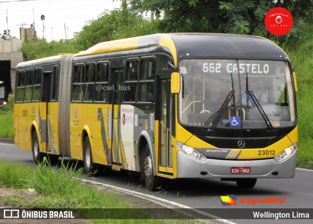 Transportes Capellini 23012 na cidade de Campinas, São Paulo, Brasil, por Wellington Lima. ID da foto: 11886159.