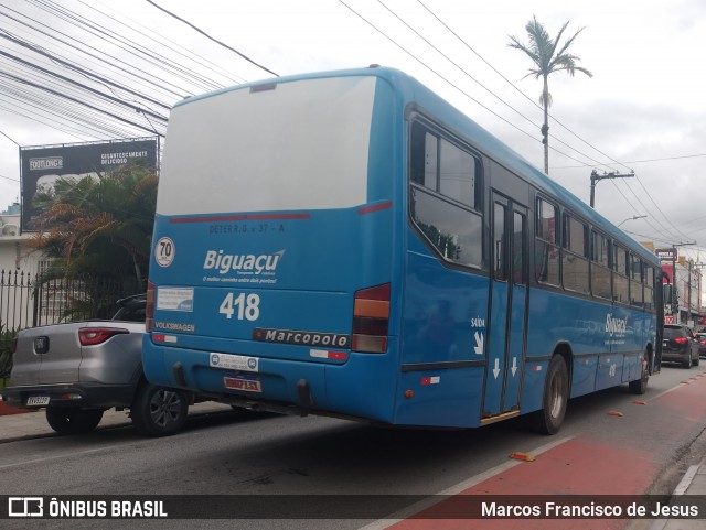 Biguaçu Transportes Coletivos Administração e Participação 418 na cidade de Biguaçu, Santa Catarina, Brasil, por Marcos Francisco de Jesus. Número da foto: #11889538.