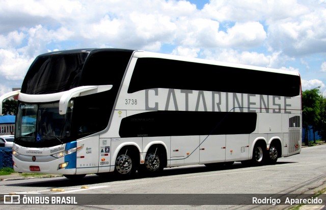 Auto Viação Catarinense 3738 na cidade de São Paulo, São Paulo, Brasil, por Rodrigo  Aparecido. ID da foto: 11891008.