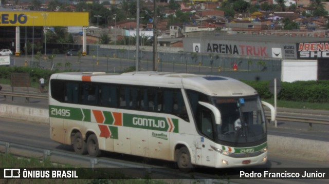 Empresa Gontijo de Transportes 21495 na cidade de Escada, Pernambuco, Brasil, por Pedro Francisco Junior. ID da foto: 11891104.