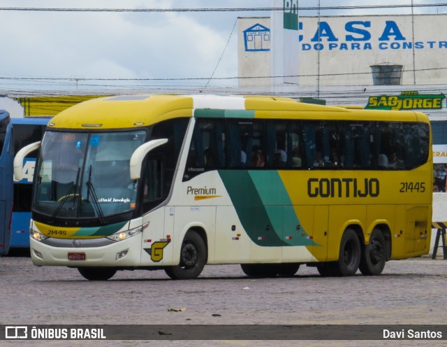 Empresa Gontijo de Transportes 21445 na cidade de Vitória da Conquista, Bahia, Brasil, por Davi Santos. ID da foto: 11888945.