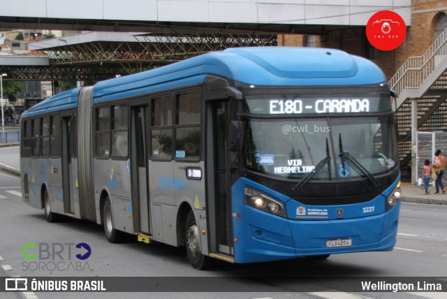 BRT Sorocaba Concessionária de Serviços Públicos SPE S/A 3227 na cidade de Sorocaba, São Paulo, Brasil, por Wellington Lima. ID da foto: 11889018.