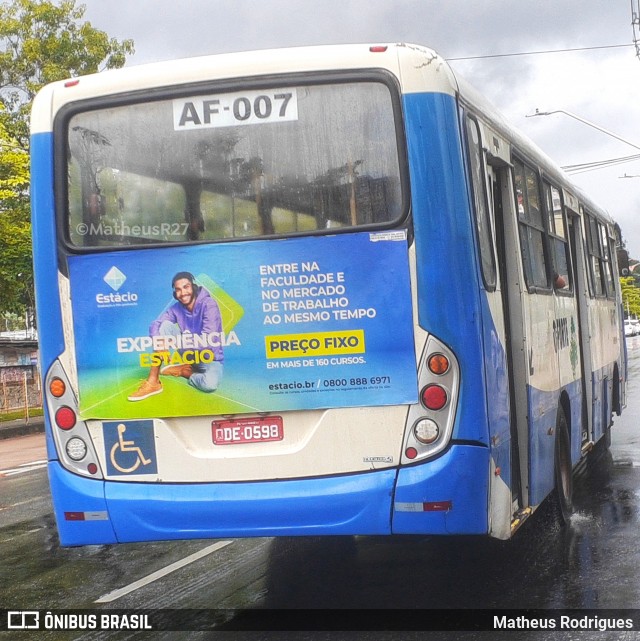 Viação Forte AF-007 na cidade de Belém, Pará, Brasil, por Matheus Rodrigues. Número da foto: #11888967.