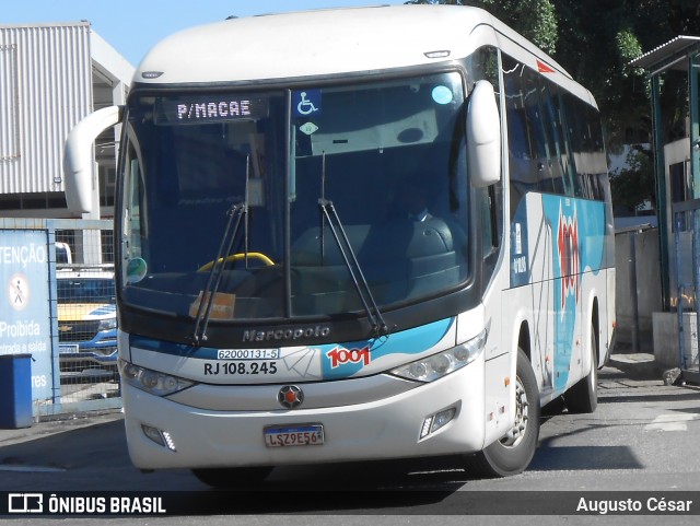 Auto Viação 1001 RJ 108.245 na cidade de Rio de Janeiro, Rio de Janeiro, Brasil, por Augusto César. Número da foto: #11889620.