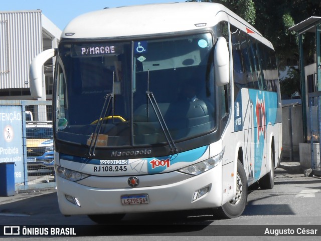 Auto Viação 1001 RJ 108.245 na cidade de Rio de Janeiro, Rio de Janeiro, Brasil, por Augusto César. ID da foto: 11889620.