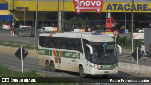 Empresa Gontijo de Transportes 21495 na cidade de Escada, Pernambuco, Brasil, por Pedro Francisco Junior. ID da foto: 11891108.