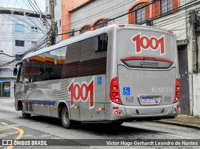 Auto Viação 1001 RJ 108.570 na cidade de Macaé, Rio de Janeiro, Brasil, por Victor Hugo Gerhardt Leandro de Nantes. ID da foto: 11889010.