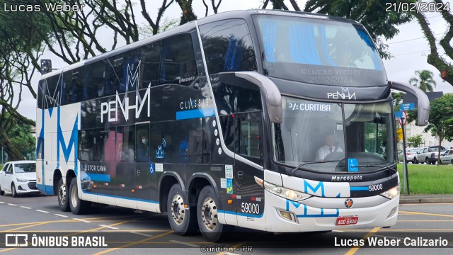 Empresa de Ônibus Nossa Senhora da Penha 59000 na cidade de Curitiba, Paraná, Brasil, por Lucas Weber Calizario. ID da foto: 11889363.