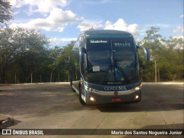 Viação Cidade Sol 8490 na cidade de Piritiba, Bahia, Brasil, por Mario dos Santos Nogueira Junior. ID da foto: 11891475.