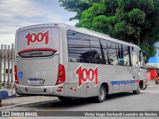 Auto Viação 1001 RJ 108.357 na cidade de Macaé, Rio de Janeiro, Brasil, por Victor Hugo Gerhardt Leandro de Nantes. ID da foto: 11891422.