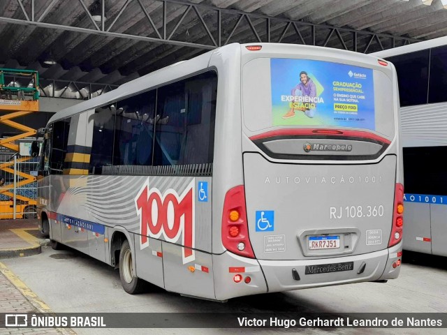 Auto Viação 1001 RJ 108.360 na cidade de Macaé, Rio de Janeiro, Brasil, por Victor Hugo Gerhardt Leandro de Nantes. ID da foto: 11891421.