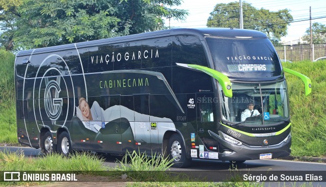 Viação Garcia 87069 na cidade de Campinas, São Paulo, Brasil, por Sérgio de Sousa Elias. ID da foto: 11893315.