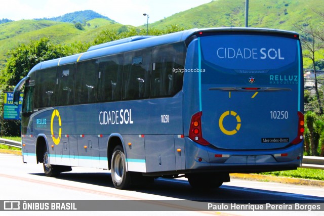 Viação Cidade Sol 10250 na cidade de Barra do Piraí, Rio de Janeiro, Brasil, por Paulo Henrique Pereira Borges. Número da foto: #11892305.