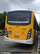 Viação Metrópole Paulista - Zona Leste 3 2864 na cidade de São Paulo, São Paulo, Brasil, por Davi Santos Silva. Número da foto: #11891526.