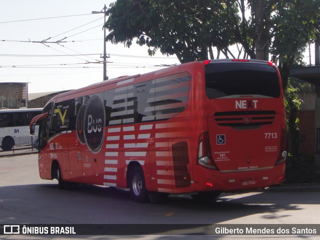 Next Mobilidade - ABC Sistema de Transporte 7713 na cidade de Santo André, São Paulo, Brasil, por Gilberto Mendes dos Santos. ID da foto: 11893869.