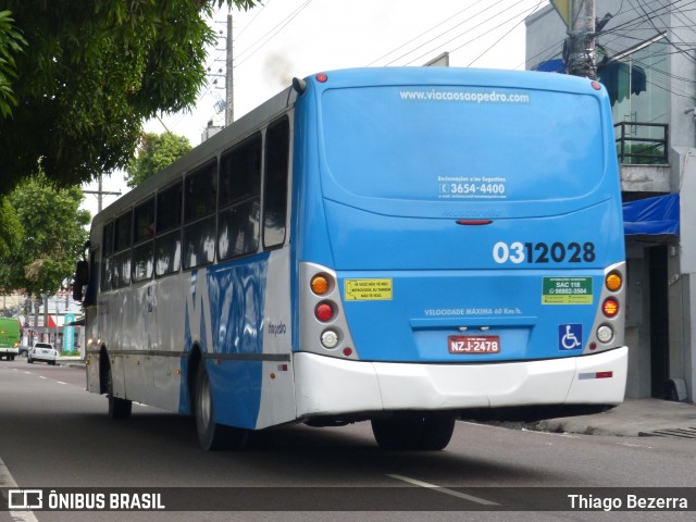 Viação São Pedro 0312028 na cidade de Manaus, Amazonas, Brasil, por Thiago Bezerra. Número da foto: #11894377.