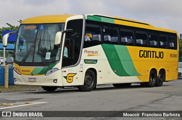 Empresa Gontijo de Transportes 15080 na cidade de São Paulo, São Paulo, Brasil, por Moaccir  Francisco Barboza. ID da foto: 11896139.