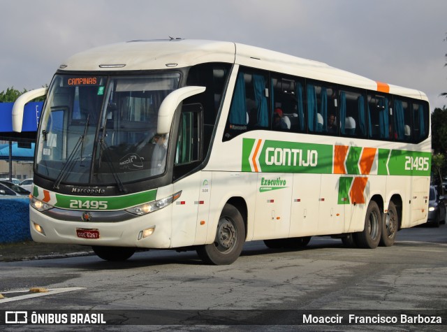 Empresa Gontijo de Transportes 21495 na cidade de São Paulo, São Paulo, Brasil, por Moaccir  Francisco Barboza. ID da foto: 11896290.