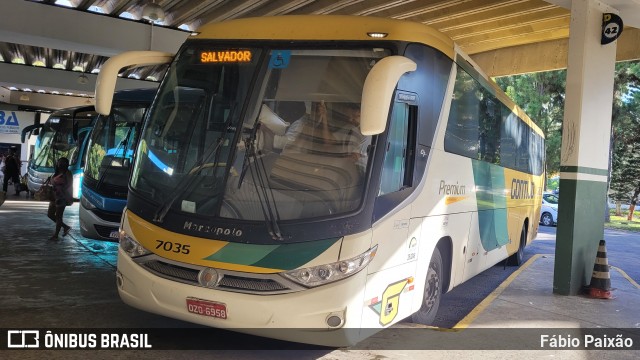 Empresa Gontijo de Transportes 7035 na cidade de Salvador, Bahia, Brasil, por Fábio Paixão. ID da foto: 11895362.