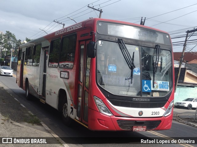 Empresa de Ônibus Vila Galvão 2303 na cidade de Guarulhos, São Paulo, Brasil, por Rafael Lopes de Oliveira. Número da foto: #11895103.