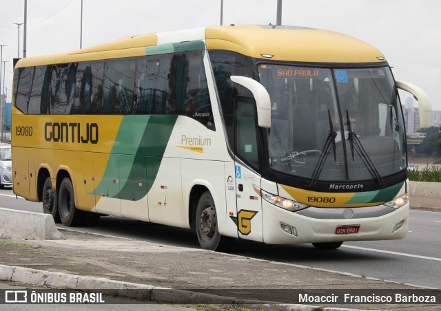 Empresa Gontijo de Transportes 19080 na cidade de São Paulo, São Paulo, Brasil, por Moaccir  Francisco Barboza. ID da foto: 11896200.