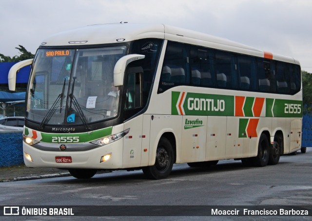 Empresa Gontijo de Transportes 21555 na cidade de São Paulo, São Paulo, Brasil, por Moaccir  Francisco Barboza. ID da foto: 11896294.