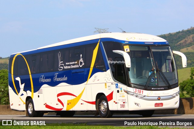 Advance Transatur 3181 na cidade de Roseira, São Paulo, Brasil, por Paulo Henrique Pereira Borges. ID da foto: 11895862.