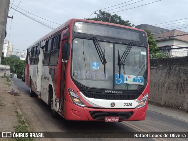 Empresa de Ônibus Vila Galvão 2329 na cidade de Guarulhos, São Paulo, Brasil, por Rafael Lopes de Oliveira. Número da foto: #11895098.