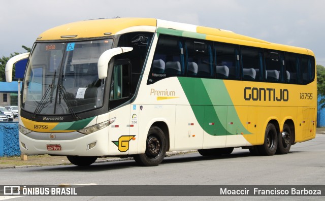 Empresa Gontijo de Transportes 18755 na cidade de São Paulo, São Paulo, Brasil, por Moaccir  Francisco Barboza. Número da foto: #11896190.