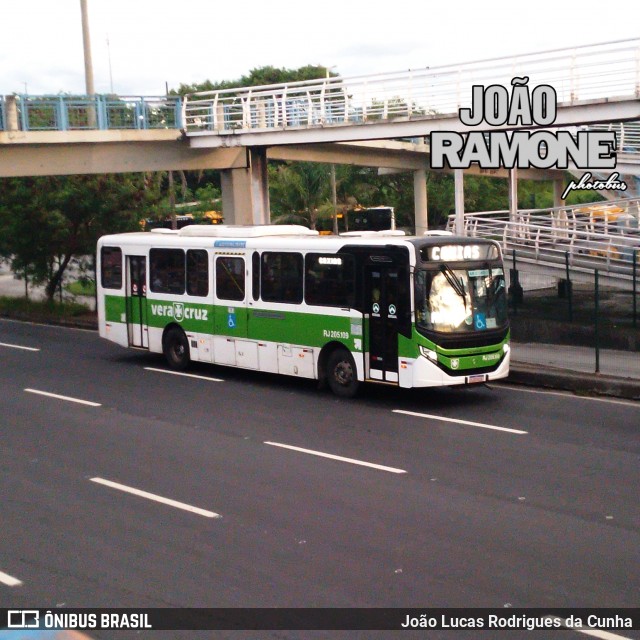 Viação Vera Cruz RJ 205.109 na cidade de Rio de Janeiro, Rio de Janeiro, Brasil, por João Lucas Rodrigues da Cunha. Número da foto: #11894519.
