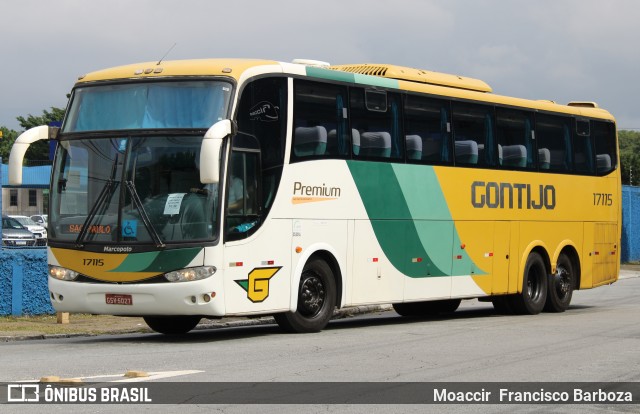 Empresa Gontijo de Transportes 17115 na cidade de São Paulo, São Paulo, Brasil, por Moaccir  Francisco Barboza. ID da foto: 11896157.