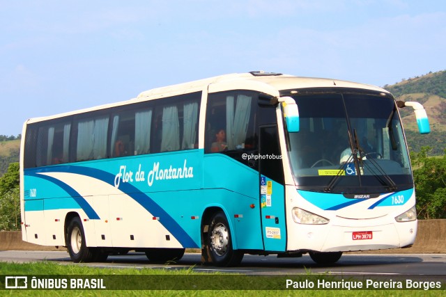 Flor da Montanha Transportes e Turismo 1630 na cidade de Roseira, São Paulo, Brasil, por Paulo Henrique Pereira Borges. ID da foto: 11895922.