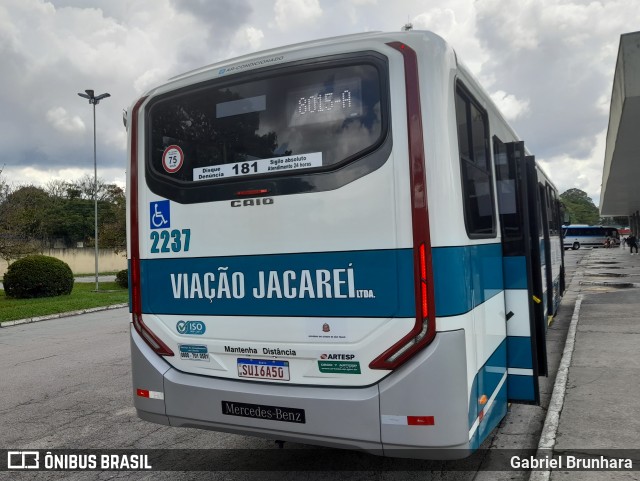 Viação Jacareí 2237 na cidade de Mogi das Cruzes, São Paulo, Brasil, por Gabriel Brunhara. ID da foto: 11895471.