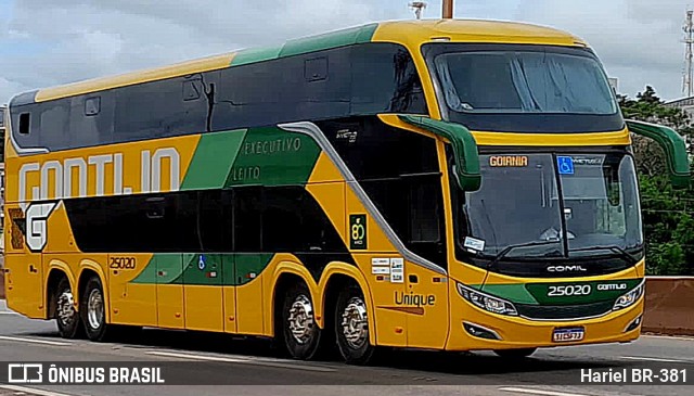 Empresa Gontijo de Transportes 25020 na cidade de Betim, Minas Gerais, Brasil, por Hariel BR-381. ID da foto: 11896349.