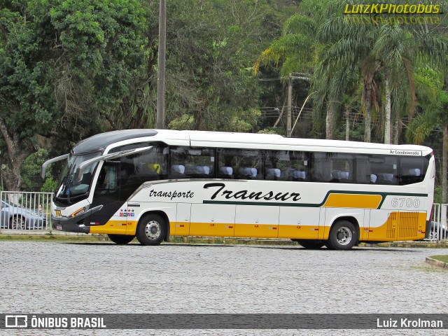 Transur - Transporte Rodoviário Mansur 6700 na cidade de Juiz de Fora, Minas Gerais, Brasil, por Luiz Krolman. Número da foto: #11896861.