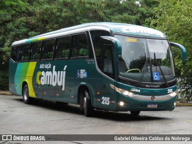 Auto Viação Cambuí 215 na cidade de São Paulo, São Paulo, Brasil, por Gabriel Oliveira Caldas da Nobrega. ID da foto: 11896671.