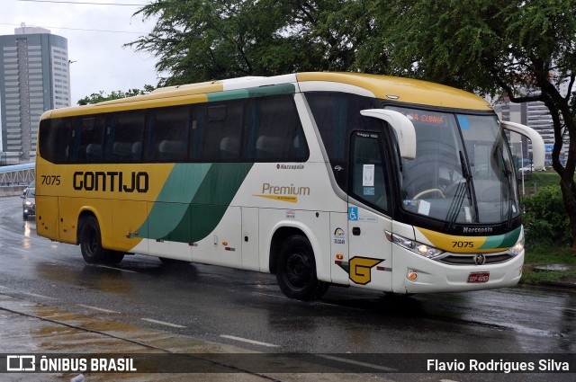 Empresa Gontijo de Transportes 7075 na cidade de Salvador, Bahia, Brasil, por Flavio Rodrigues Silva. ID da foto: 11897360.