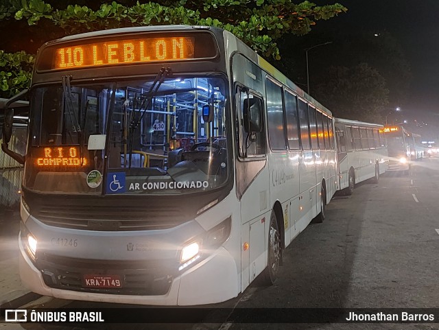 Real Auto Ônibus C41246 na cidade de Rio de Janeiro, Rio de Janeiro, Brasil, por Jhonathan Barros. ID da foto: 11897572.