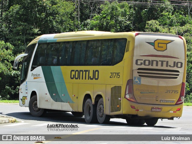 Empresa Gontijo de Transportes 21715 na cidade de Juiz de Fora, Minas Gerais, Brasil, por Luiz Krolman. Número da foto: #11898255.